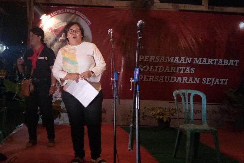 Kenang Korban Bom Surabaya, Putri Gus Dur: Jangan Mudah Diadu Domba