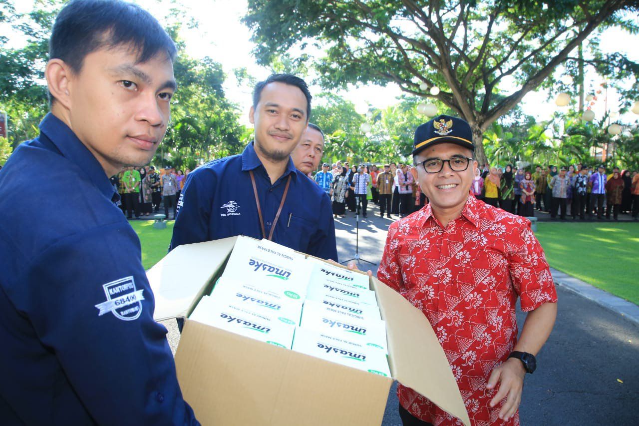 20 Ribu Lembar Masker Dikirim Pemkab Banyuwangi ke Hong Kong
