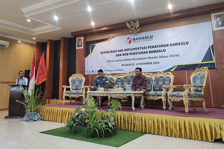 Deteksi Dini Kisruh Pilkada, Bawaslu Mojokerto Sosialisasi Penyusunan Indeks Kerawanan Pemilu 2024
