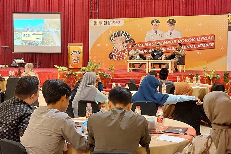 Tahun 2023, Tren Rokok Ilegal di Jember Meningkat Tahun 2023