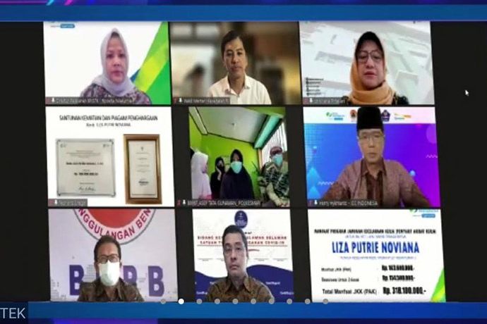 Gugur Karena Covid-19, Ahli Waris Nakes Peserta BPJS Ketenagakerjaan Terima Santunan