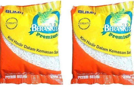 Beras Sachet Kemasan 200 Gram Siap Dipasarkan