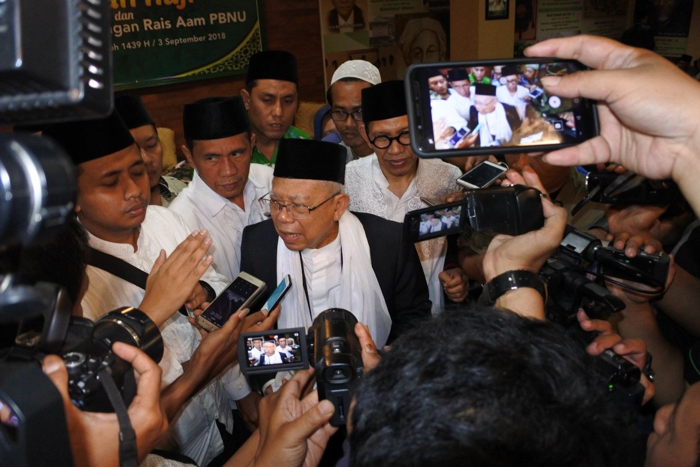 Ma’ruf Amin Klaim Kantongi Dukungan Penuh Warga NU