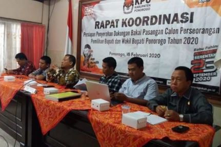 Pilbup Ponorogo 2020 Dipastikan Tanpa Calon Perseorangan
