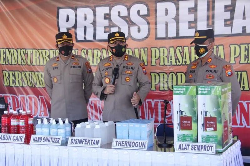 135 Kampung Tangguh Semeru di Madiun Dibantu APD dan Peralatan Pencegahan Covid-19