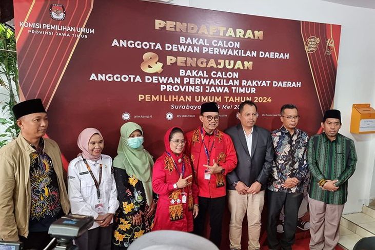 Daftar ke KPU Jatim, DPD PDIP Jatim Targetkan 37 Persen dari 120 Kursi di Pemilu 2024
