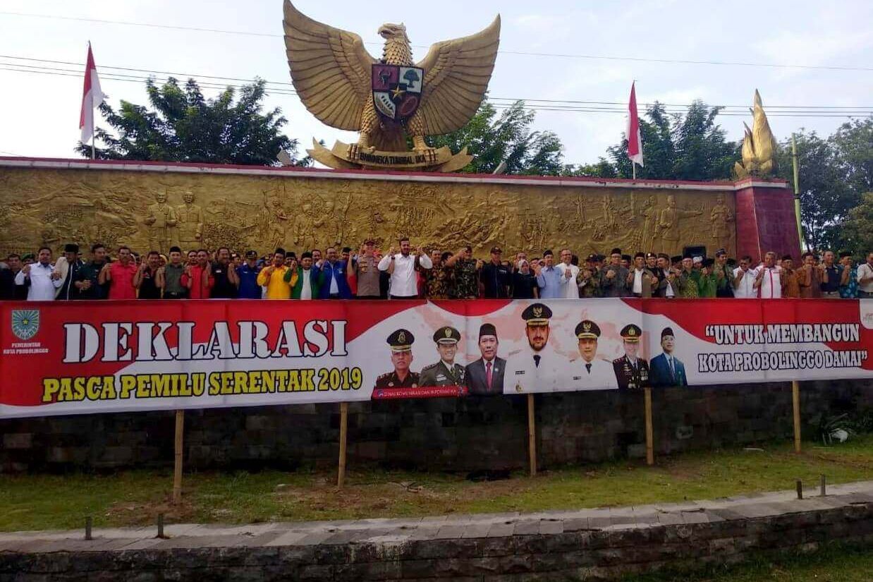 Forkopimda Kota Probolinggo Gelar Deklarasi Damai Pasca Pemilu