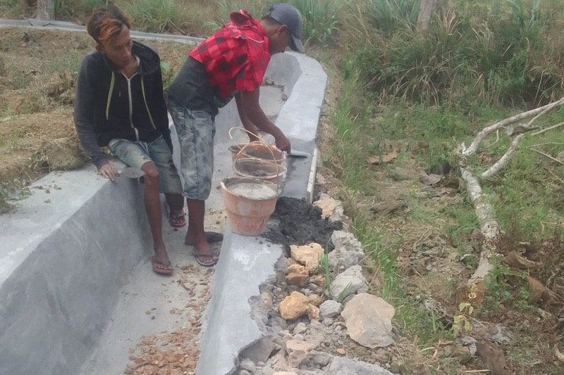 Perbaikan Proyek P3-TGAI di Tambelangan Sampang Dinilai Tak Maksimal