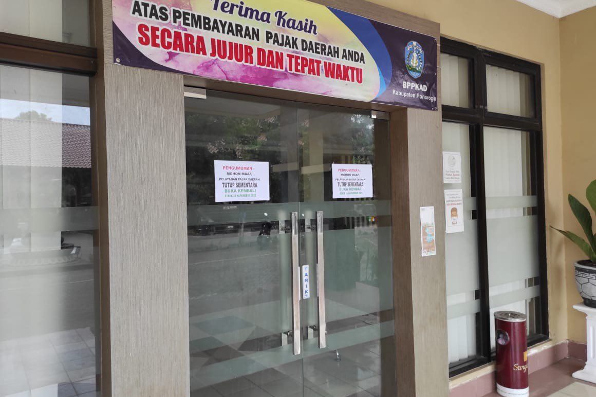 13 Orang Pegawainya Confirmed Covid-19, BPKAD Ponorogo <em>Lockdown</em>