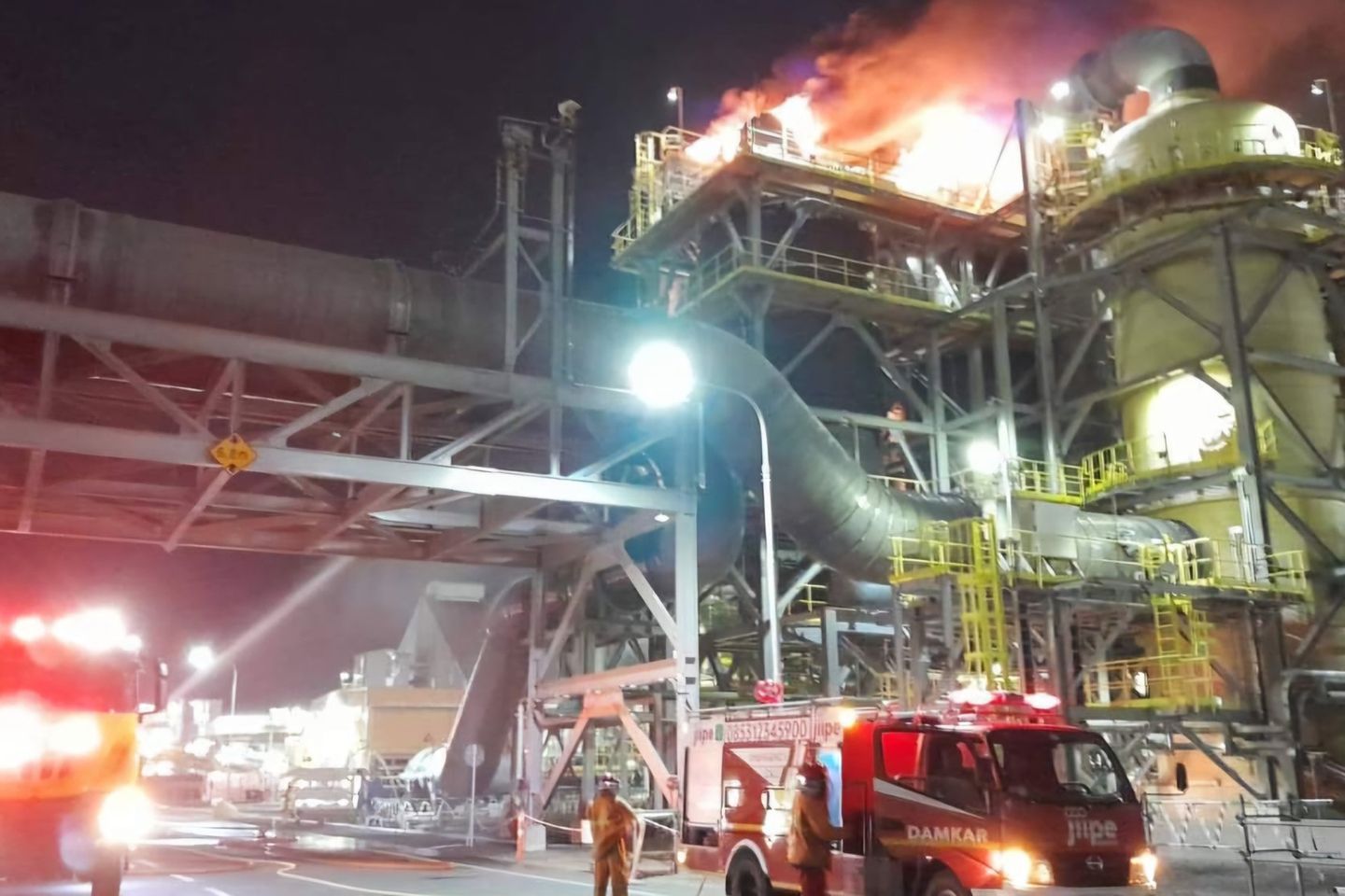 Kebakaran Smelter PT. Freeport Indonesia di Gresik Berhasil Dipadamkan