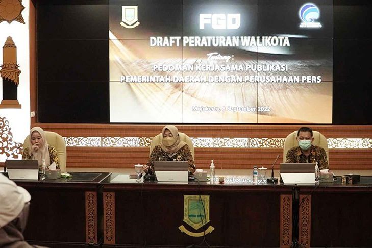 Susun Perwali Kerjasama Pers, Diskominfo Kota Mojokerto Gelar FGD dengan Media