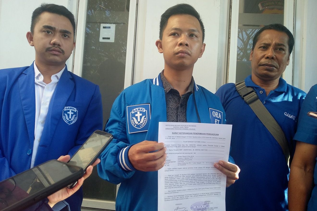 GAMKI Jatim Laporkan UAS ke Polda Jatim