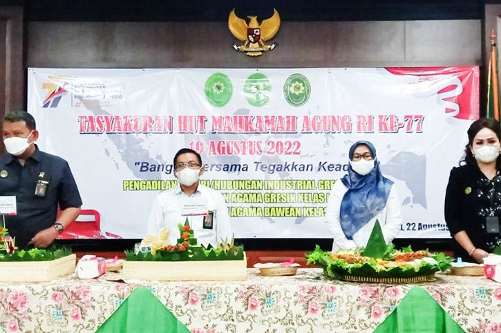 HUT MA Ke-77 Jadi Momentum Introspeksi Tingkatkan Karya Pengadilan Negeri Gresik