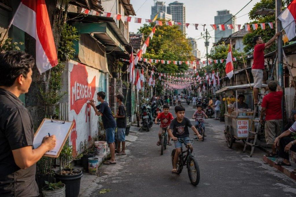 Kampung Surabaya Meriah Menyambut Kemerdekaan