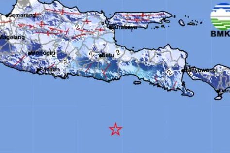 Terjadi di Tenggara Malang, Gempa 5,2 M Terasa Hingga Pacitan