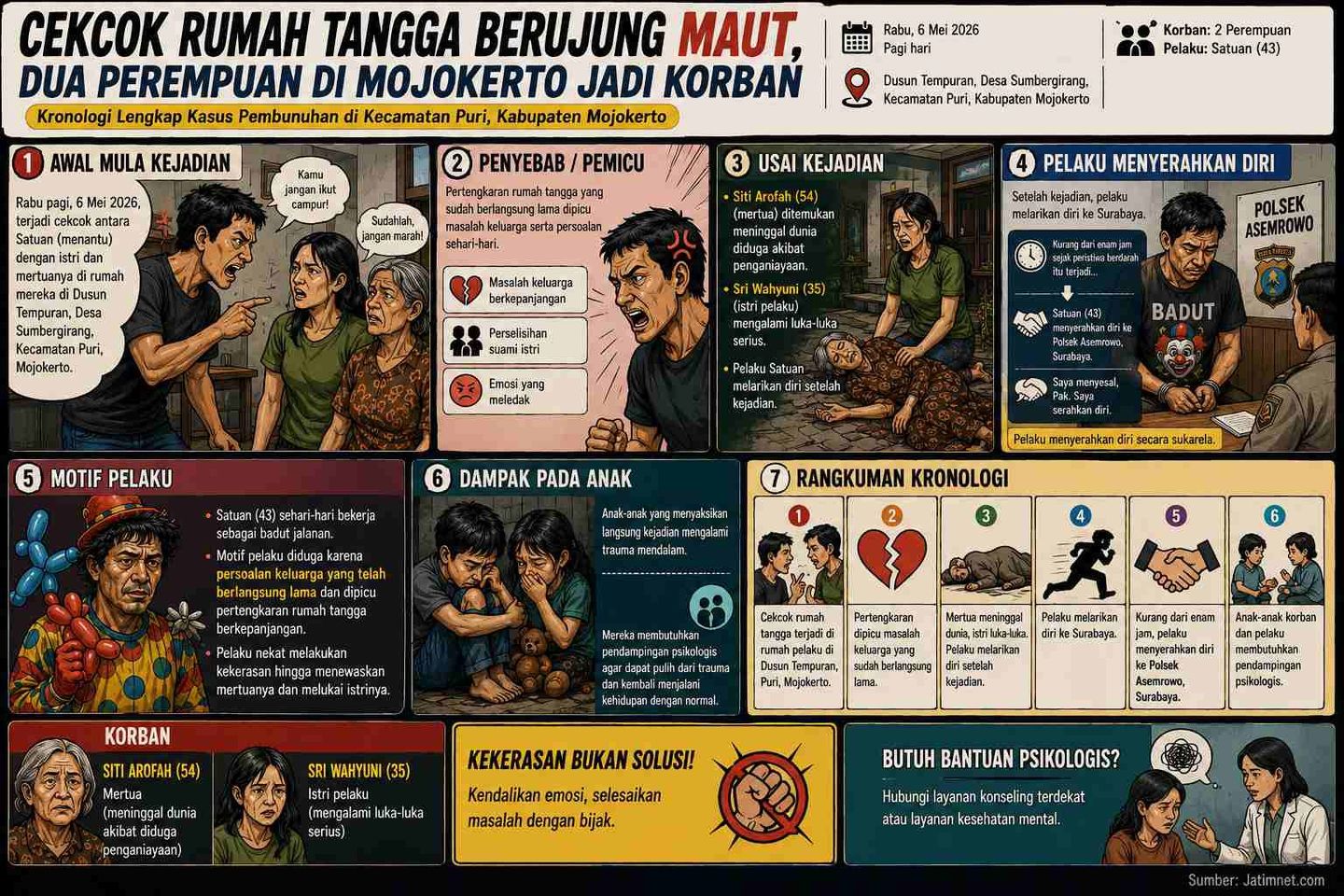 Cekcok Rumah Tangga Berujung Maut