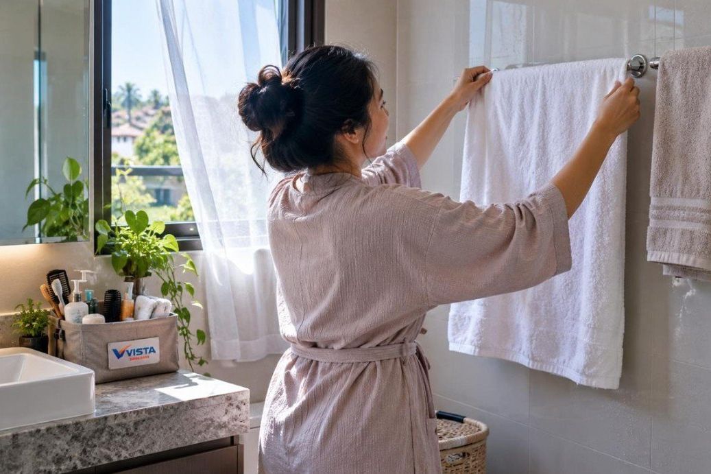 Handuk Lembap di Kamar Mandi Bisa Menyimpan Masalah