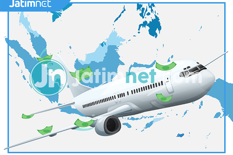 Tiket Pesawat Sumbang Deflasi di Jatim