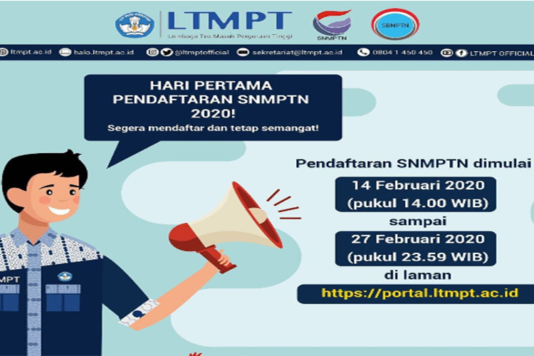 Pendaftaran SNMPTN 2020 Dibuka Mulai Hari Ini, Simak Caranya