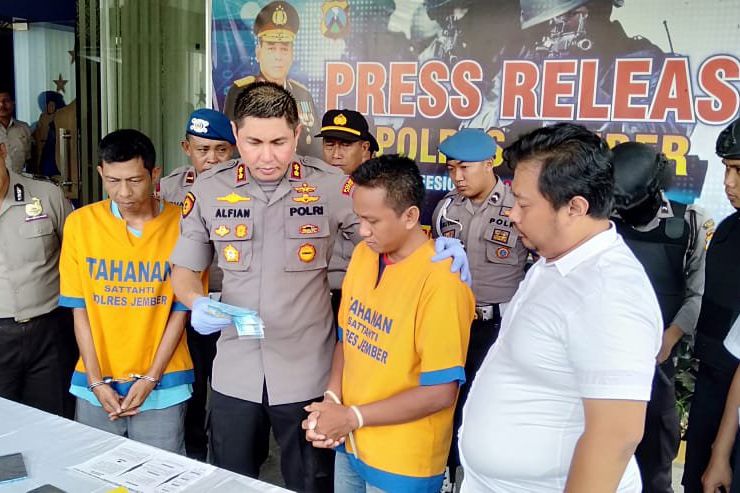 Tangkap Residivis Upal, Polres Jember Waspadai Uang Palsu Menjelang Pilkada 2020