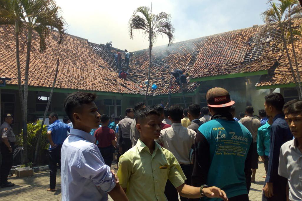 Pondok Gontor 2 Ponorogo Terbakar, Polisi Olah TKP