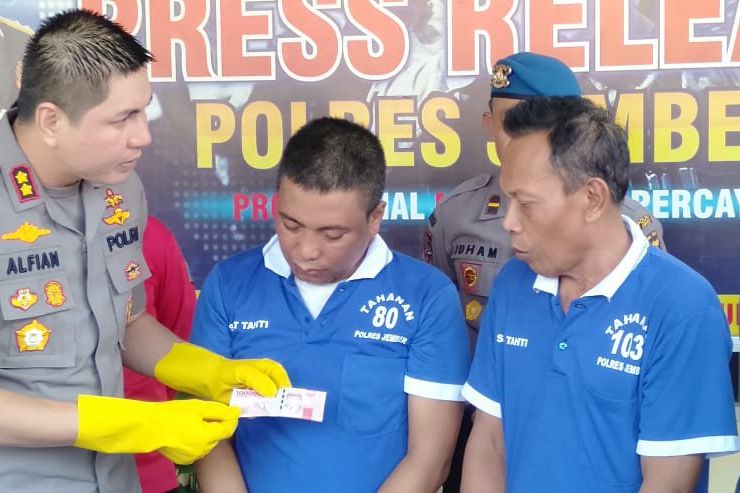 Lagi, Polres Jember Tangkap Sindikat Pengedar Uang Palsu