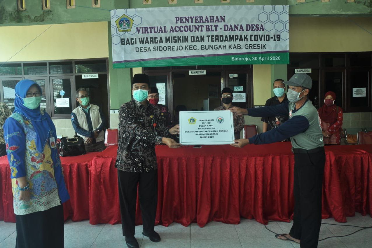 BLT Dana Desa untuk Covid Cair, Ini Pesan Wakil Bupati Gresik