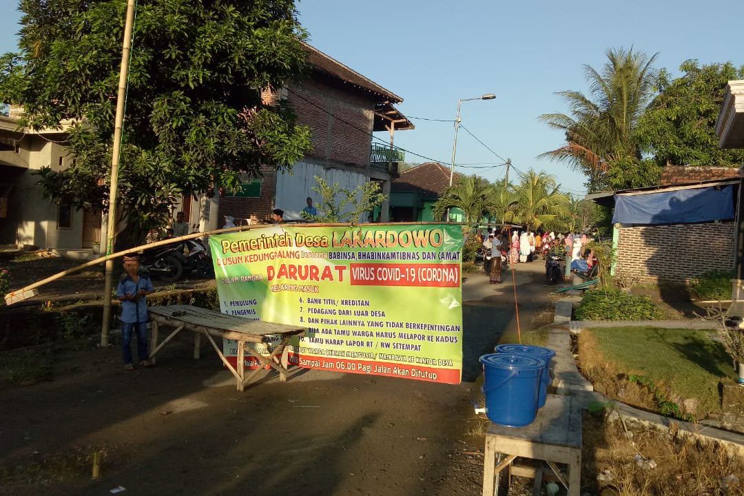 Lebaran, Kampung di Mojokerto Perketat Karantina Larang Warga Keluar Masuk