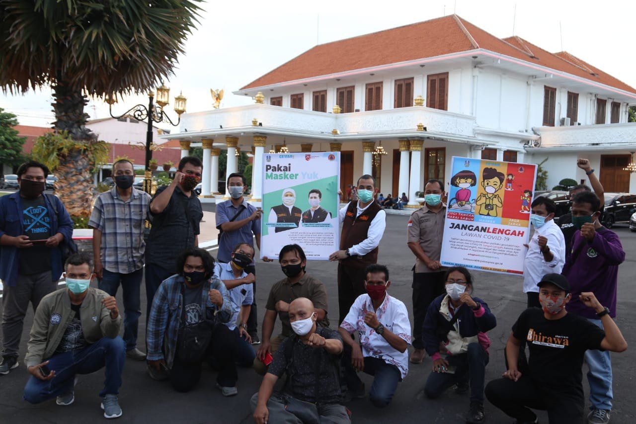 BPBD Jatim Gandeng Wartawan Sosialisasi Protokol Kesehatan