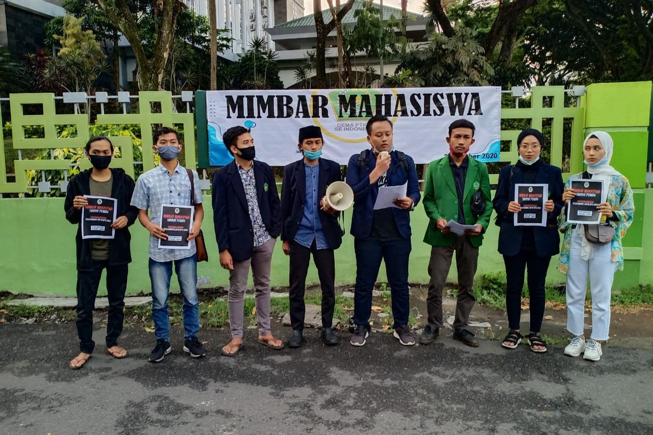 Sumpah Pemuda, Mahasiswa PTKIN Orasi Protes UU Cipta Kerja