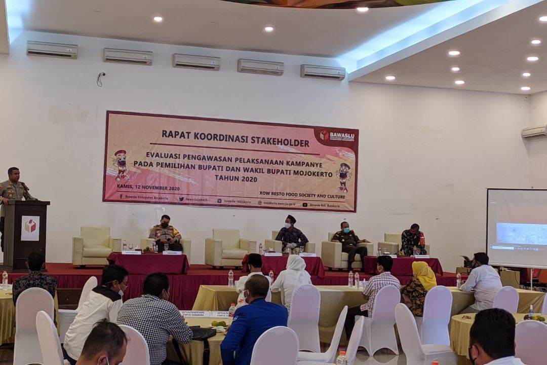 Pelanggaran Protokol Kesehatan Covid-19 di Pilkada Mojokerto Meningkat
