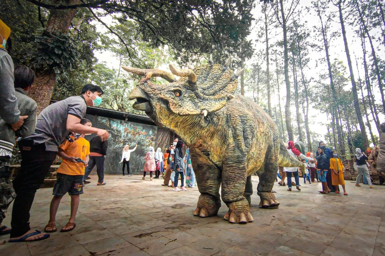 Keberadaan Dinosaurus Viral di Magetan, Ini Kata Pengelola Mojosemi Forest Park