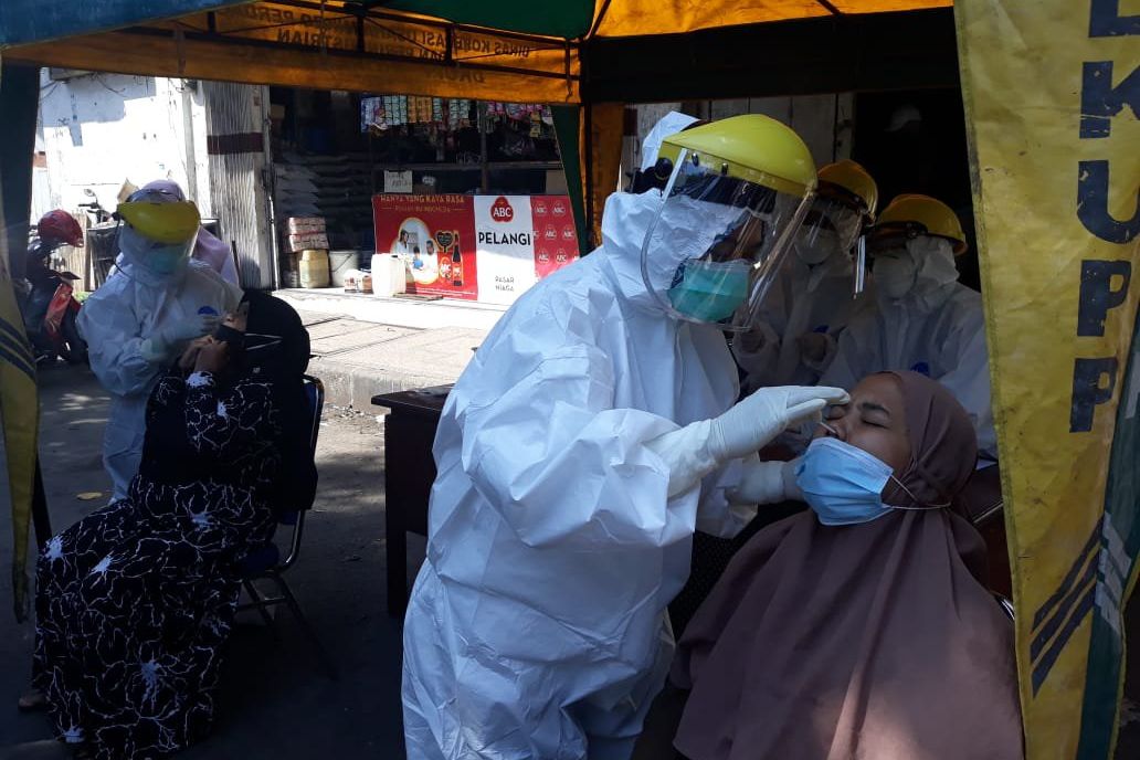 Pedagang Pasar Baru Probolinggo Jalani <em>Rapid</em> <em>Test</em> Antigen, Ini Hasilnya