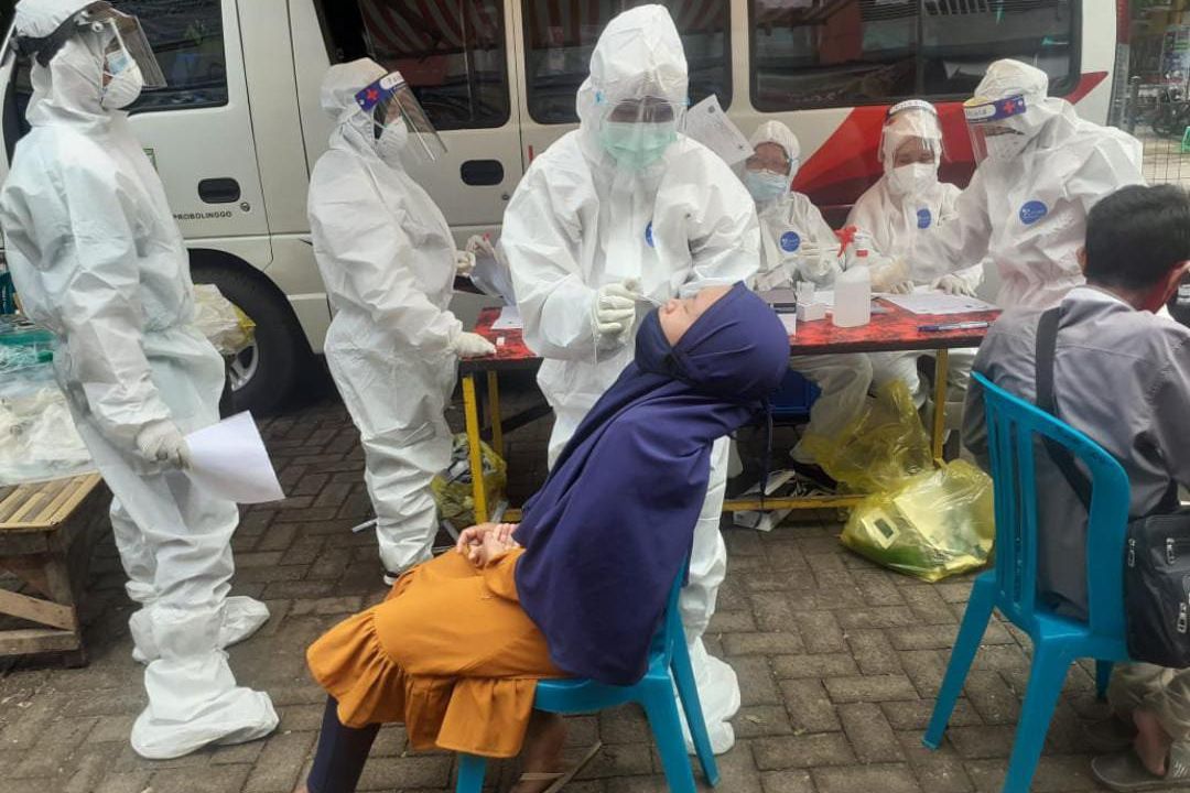 Tes Cepat di Pasar Semampir Probolinggo, Tiga Orang Reaktif Covid-19
