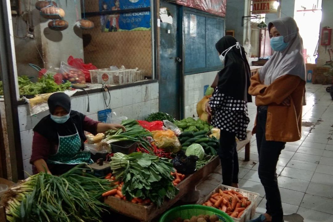 Akibat Covid-19, Pasar Besar Madiun Sepi Pembeli