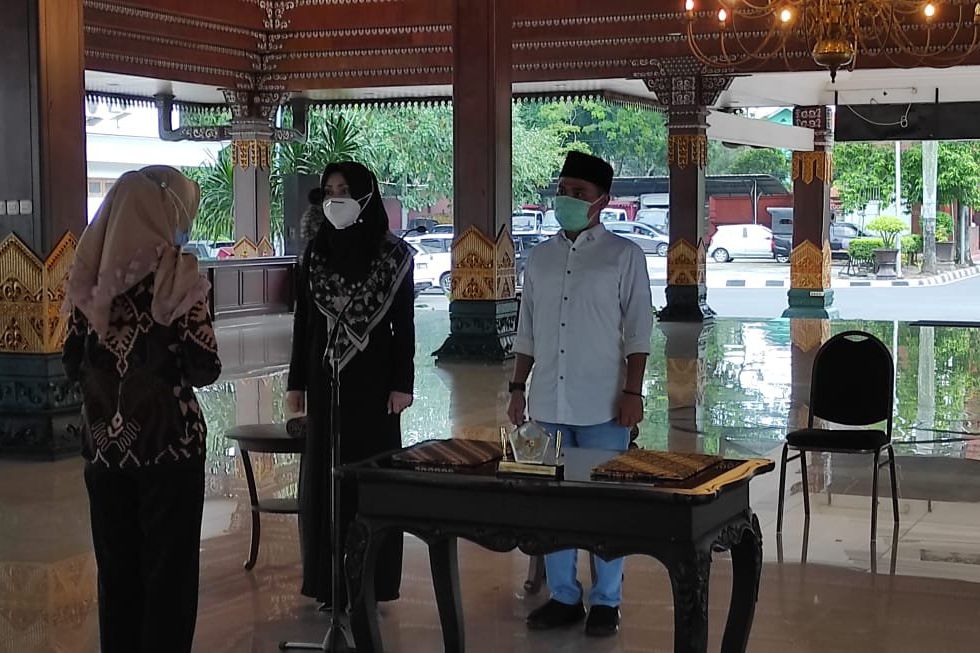 Bupati dan Wabup Mojokerto Terpilih Lakukan Gladi Bersih Pelantikan Virtual