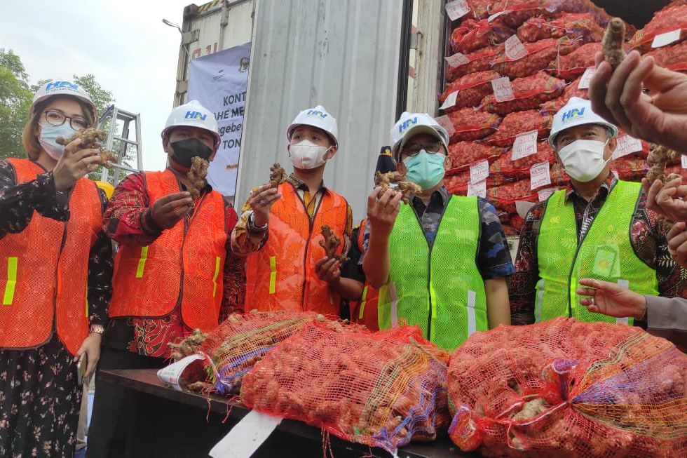 Sebanyak 287,7 Ton Jahe Berparasit asal India dan Myanmar Dimusnahkan
 