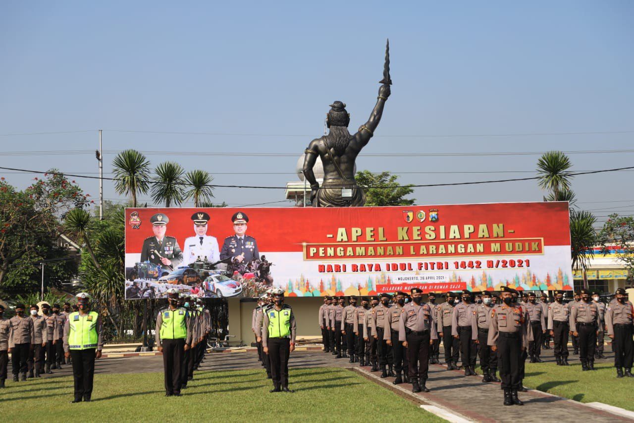 Larangan Mudik, ‘Jalan Tikus’ Antar Desa dan Kecamatan di Mojokerto Diawasi