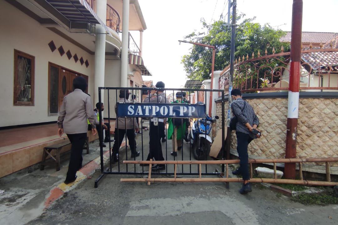 Dua Warga Meninggal akibat Covid-19, Kampung Sidomulyo Mojokerto Ditutup