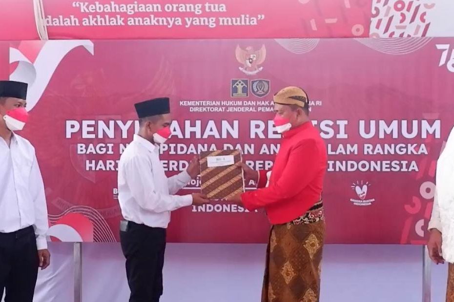 314 Napi Lapas Mojokerto Dapat Remisi, Lima Napi Langsung Bebas  