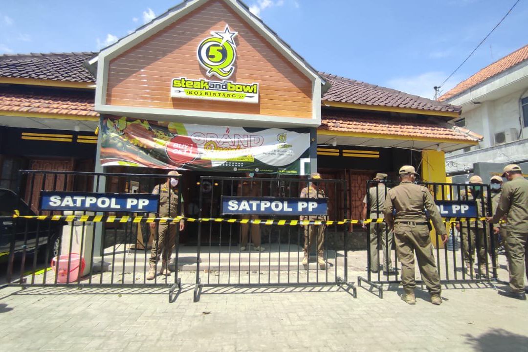 Belum Kantongi Izin dan SLO, Restoran di Mojokerto Disegel
