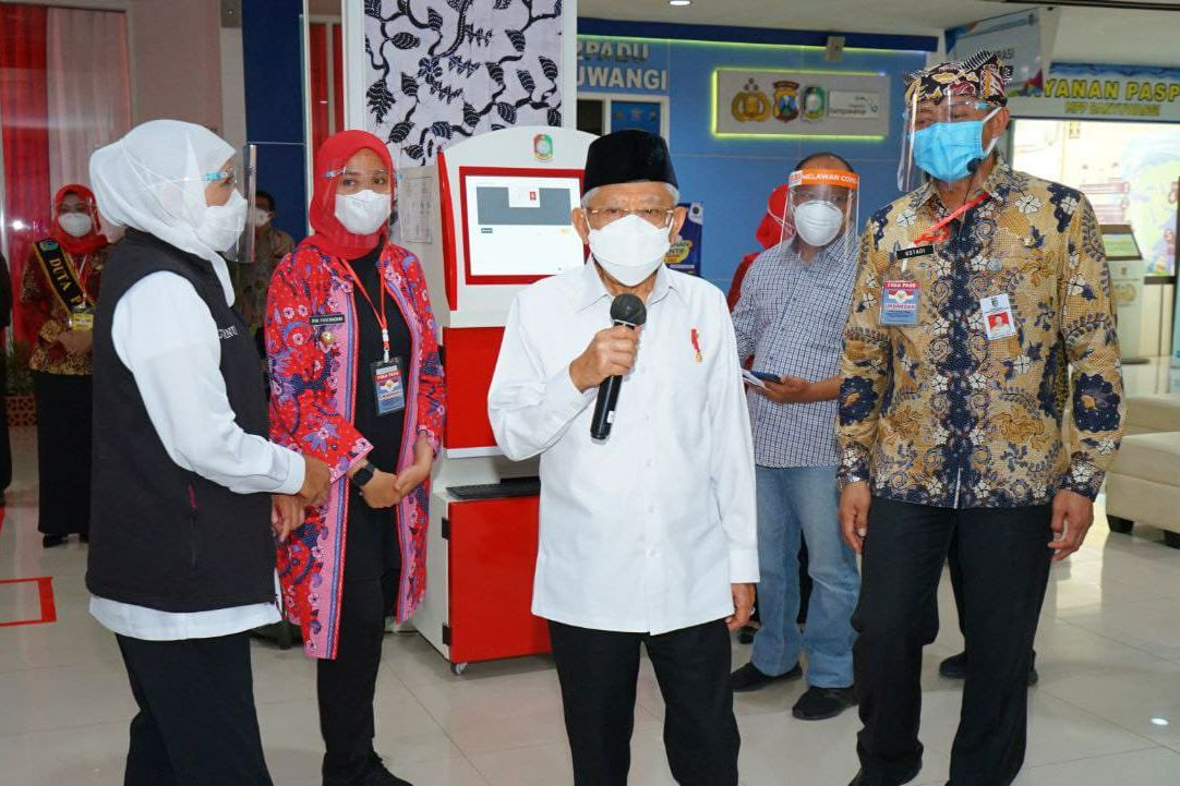 Wapres Maruf Puji Inovasi Banyuwangi di Bidang Pelayanan Publik