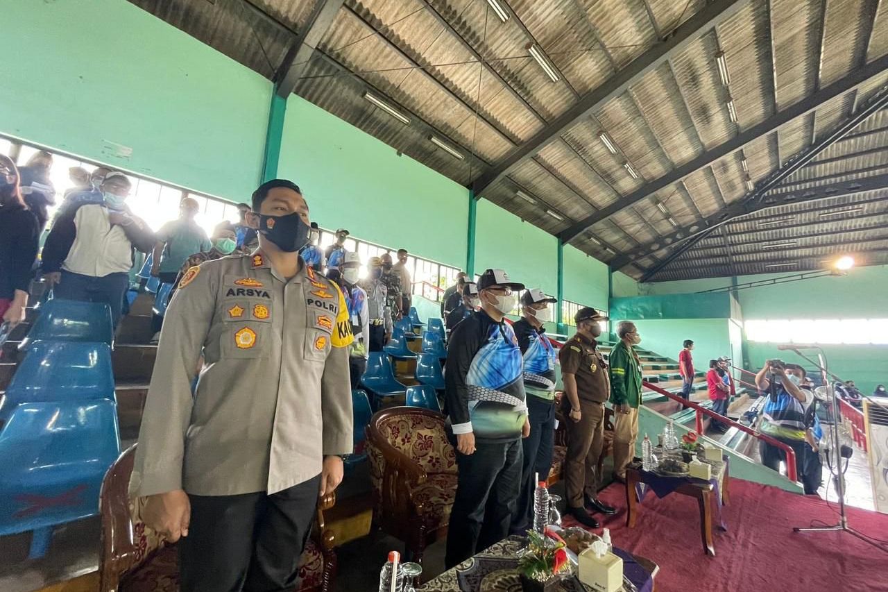 Porkab Probolinggo Tanpa Penonton, Polres Probolinggo Ikut Awasi Prokes