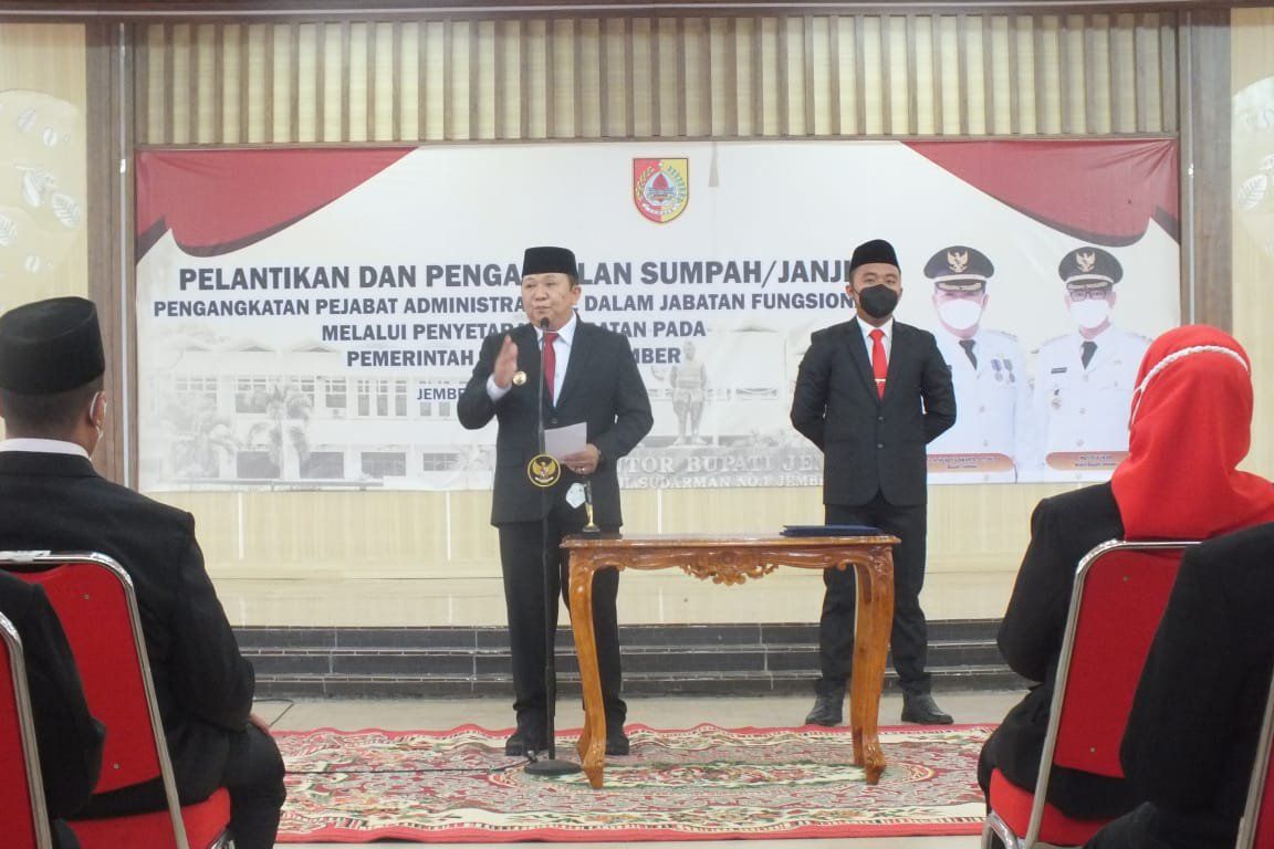 Berstatus Terpidana Korupsi, ASN Pemkab Jember Ikuti Pelantikan