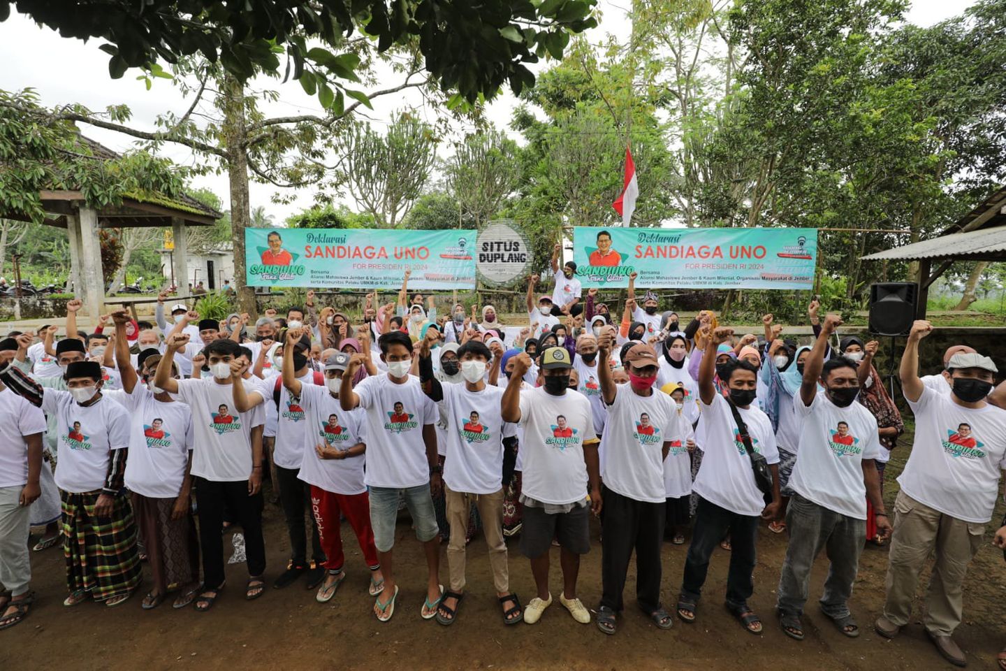 Pelaku Usaha hingga Ibu-Ibu di Jember Deklarasi Dukung Sandiaga Capres