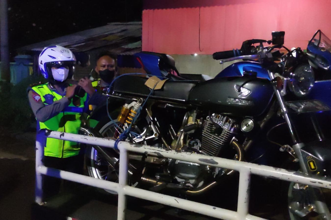Polantas Polres Probolinggo Kota Amankan Belasan Motor Pelaku Balap Liar