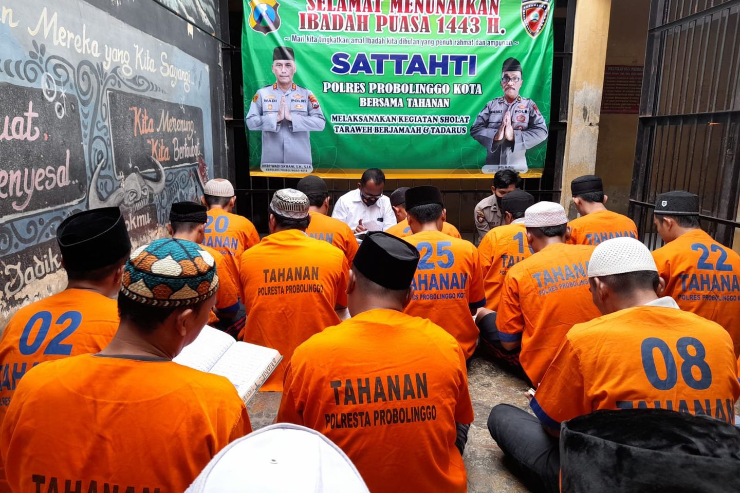 Tahanan Polres Probolinggo Kota Ikuti Tadarus Quran selama Ramadan