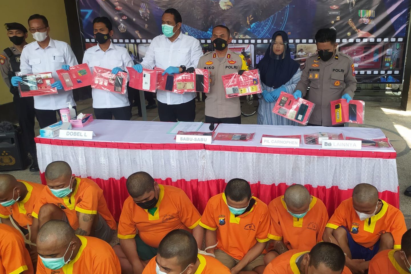 Polres Lamongan Sita 9,27 Gram Sabu dan Ratusan Pil Koplo selama Ramadan