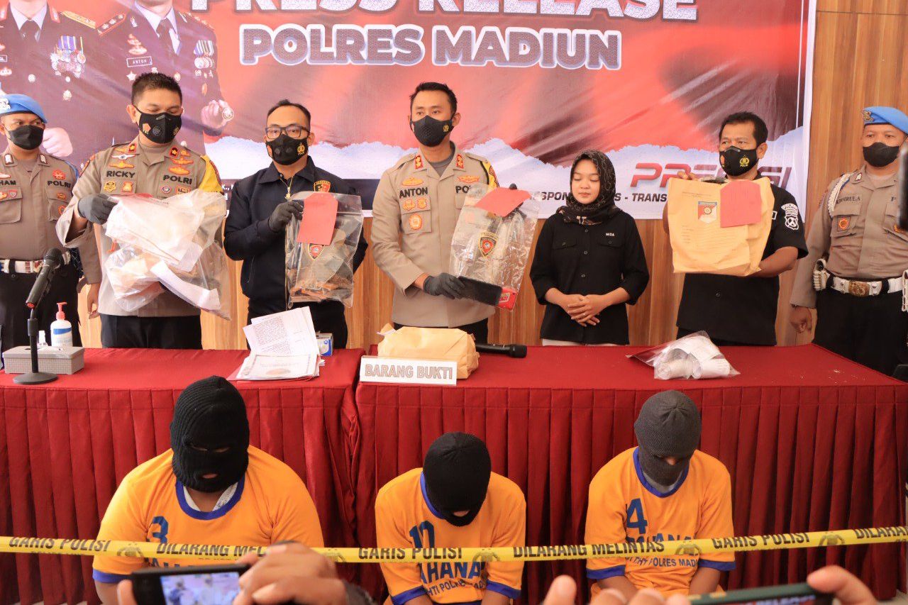 Serbuk Petasan Meledak, 4 Pemuda Madiun Diringkus Polisi