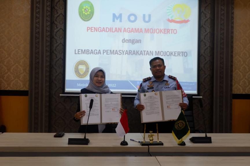 Atasi Gugat Cerai, Lapas dan Pengadilan Agama Mojokerto Fasilitasi Sidang Online